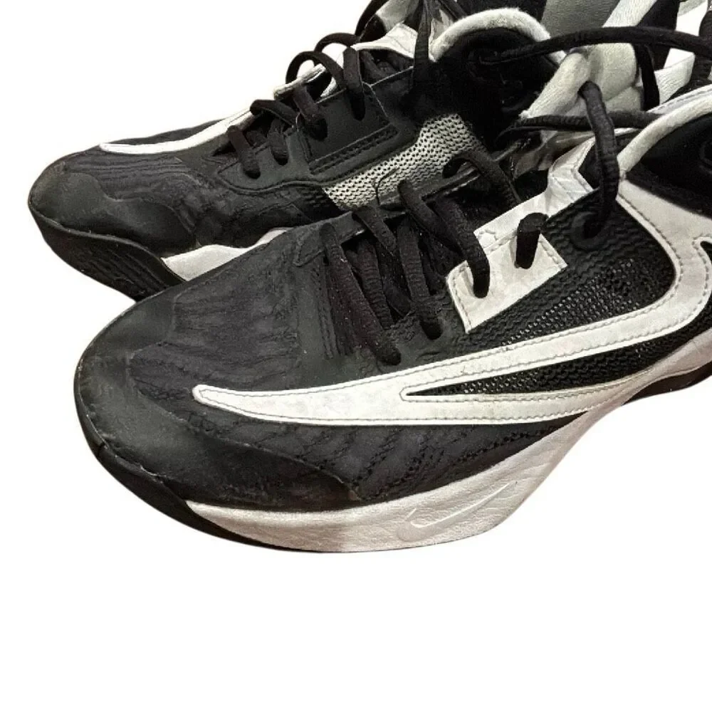Nike Zoom Freak Black White Basketball Shoes — Size 10.5